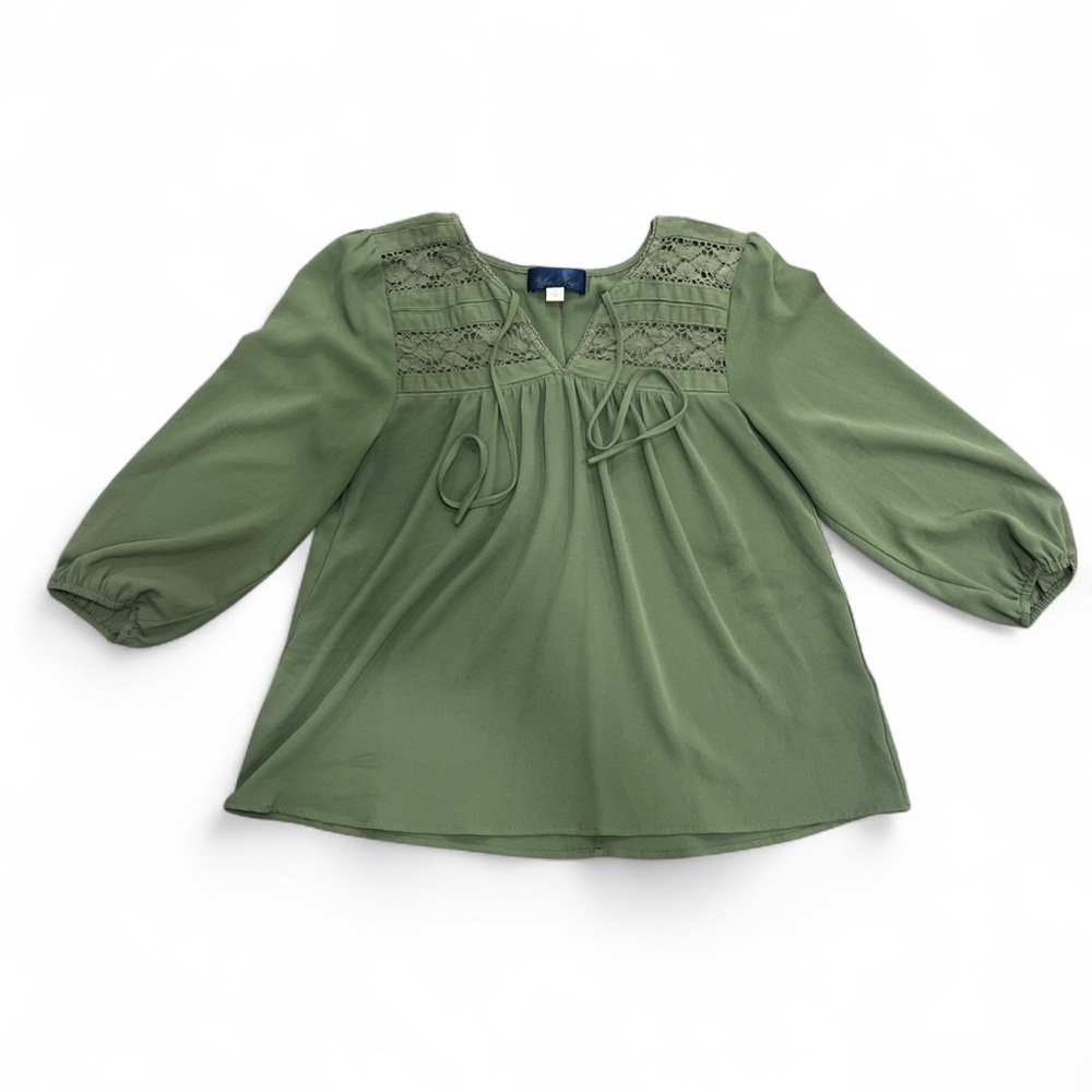 Blue Rain Olive Green Women's Top